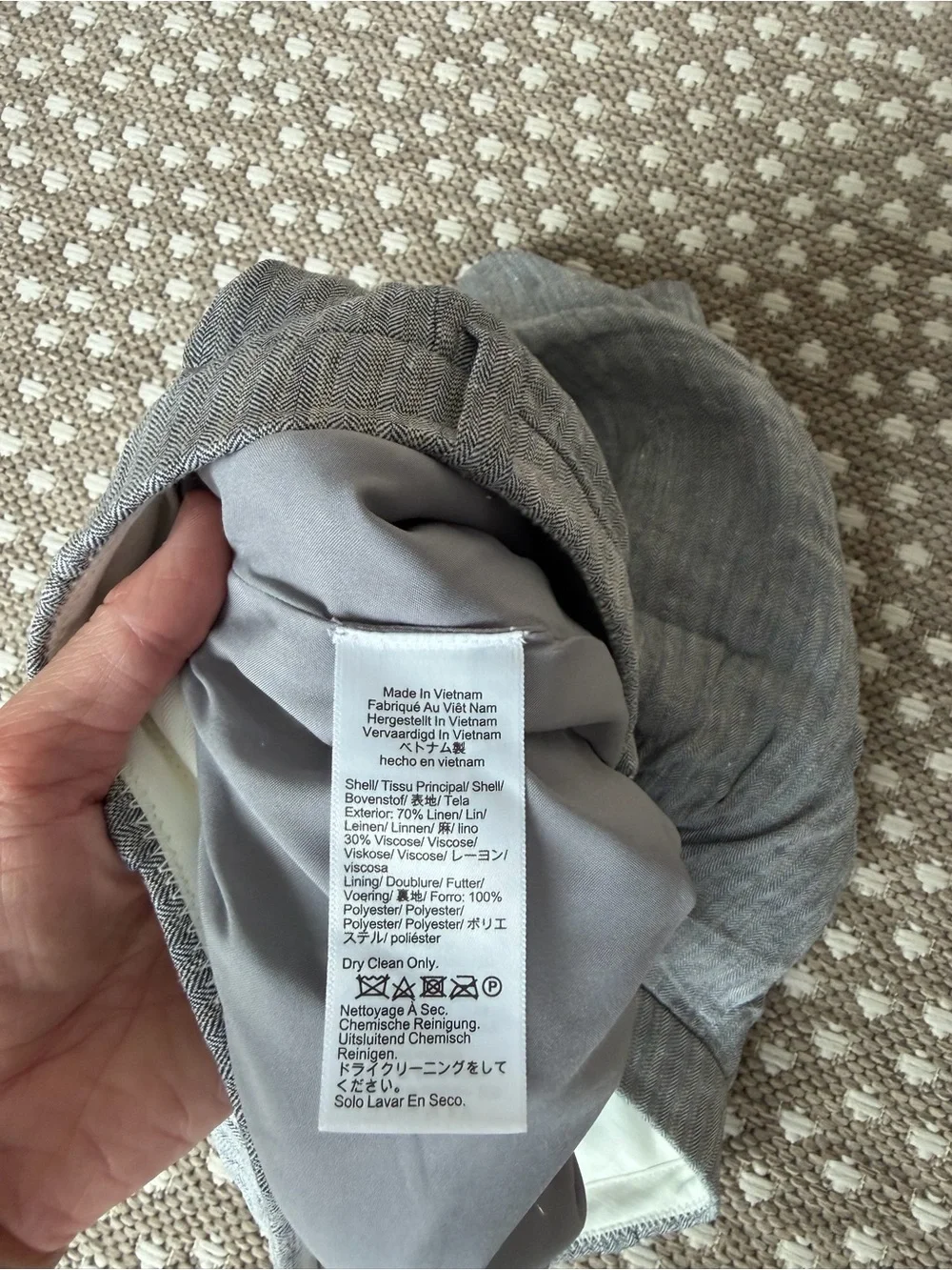 J. Crew Light Gray Linen-Blend Tailored Shorts